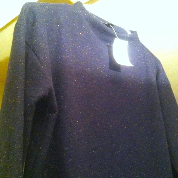 Banana Republic SOFT SPARKLY Navy Sweater NWT - Picture 4 of 7